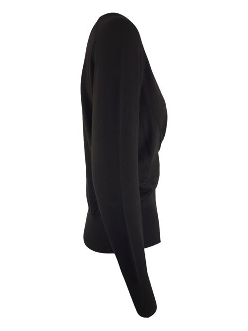 maglia donna nero con drappeggio ( Nude ) | 1101W2442009